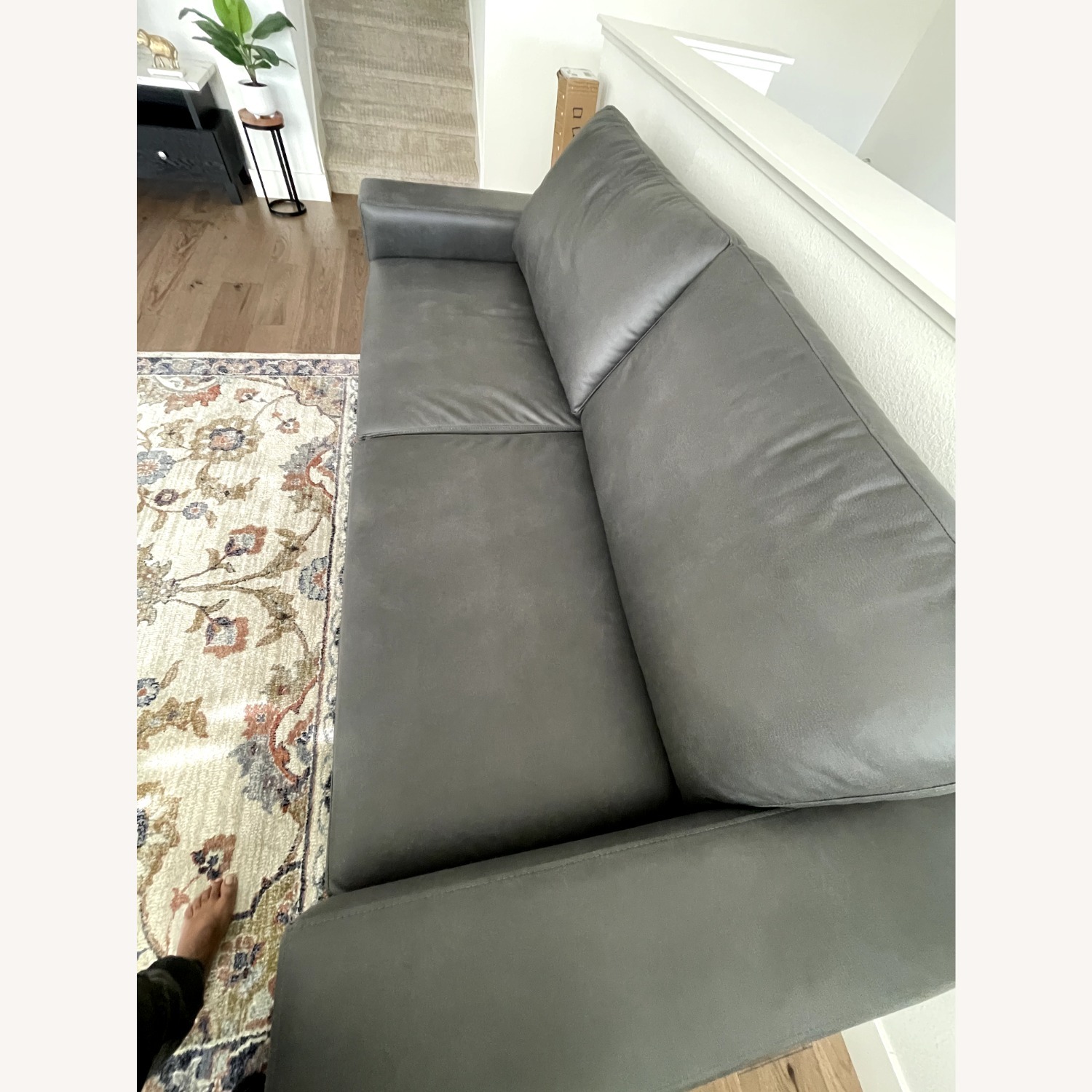 Living Spaces Sebastian Light Gray 2 Seater Sofa - image-4