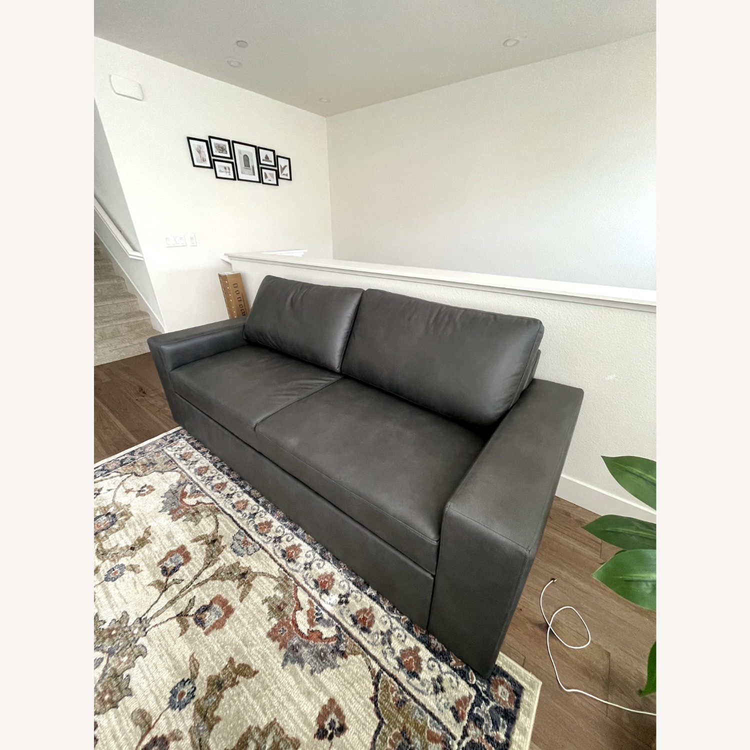 Living Spaces Sebastian Light Gray 2 Seater Sofa - image-5