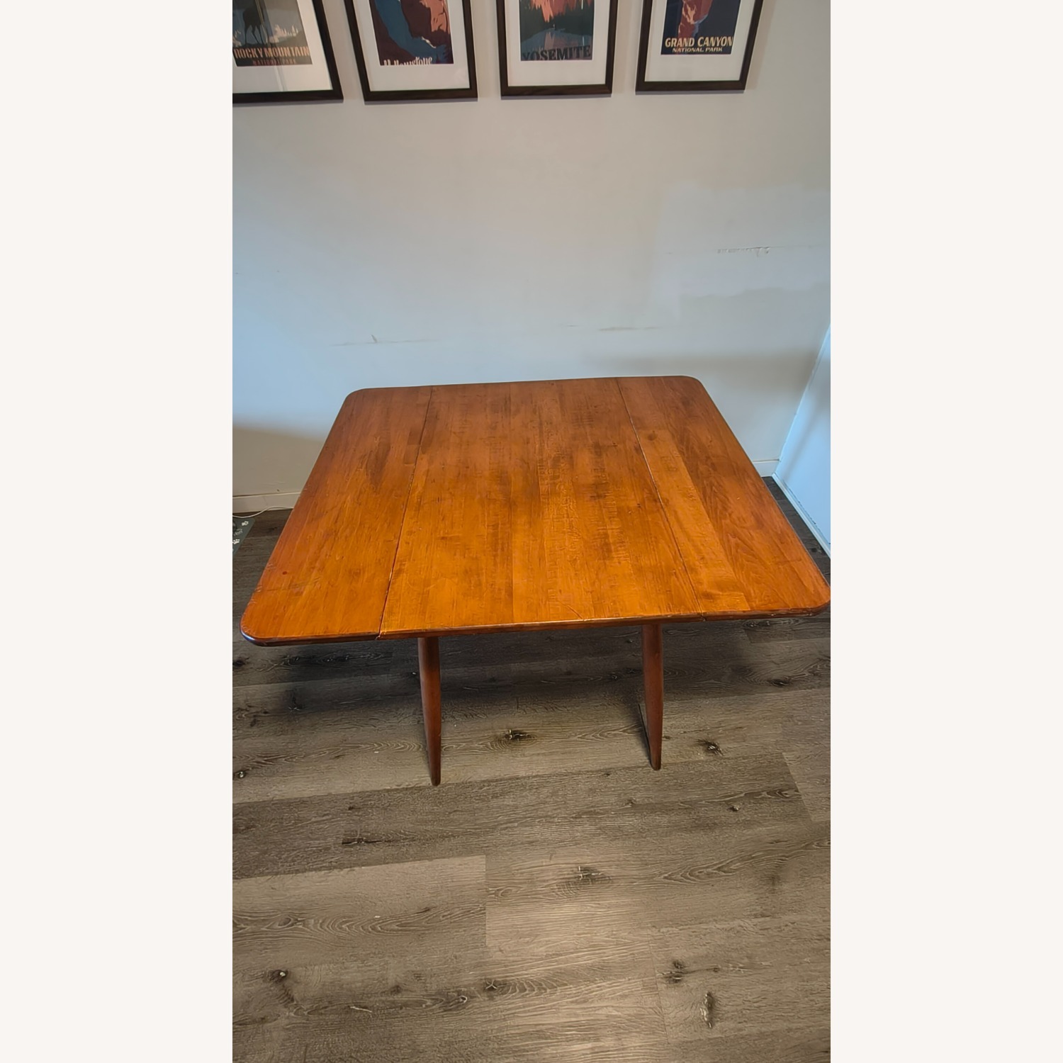 Vintage/Antique Finds Natural Wood Dining Table - image-1