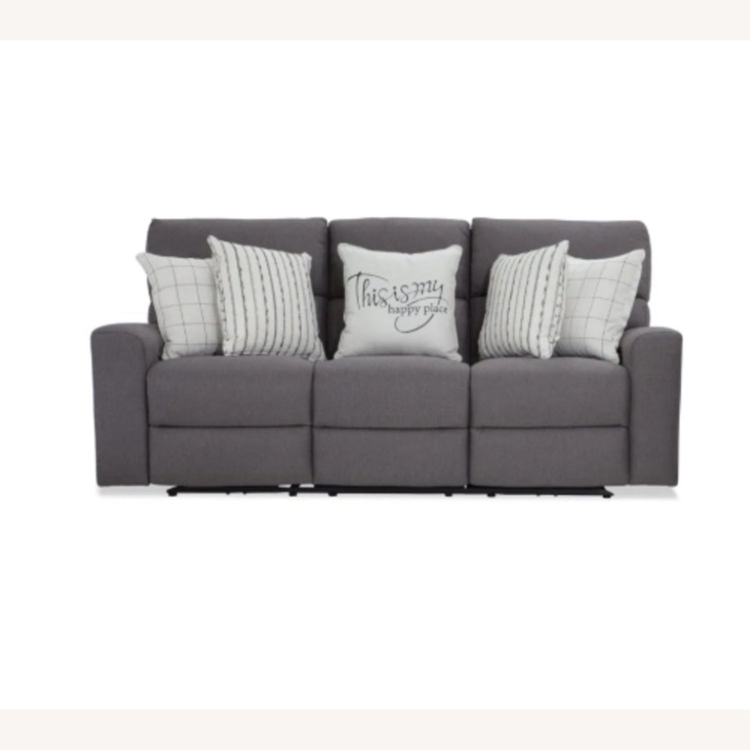 Bob's Furniture Farmhouse Gray Electric Sofa - image-6
