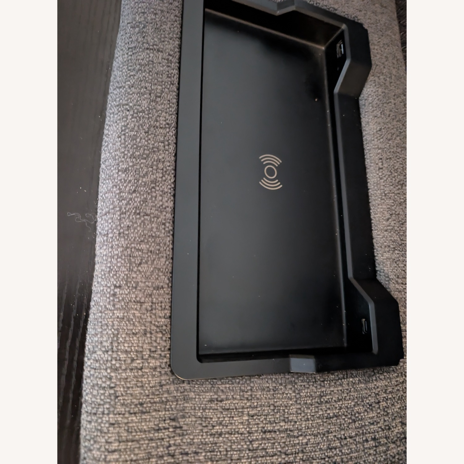 Bob's Furniture Farmhouse Gray Electric Sofa - image-4