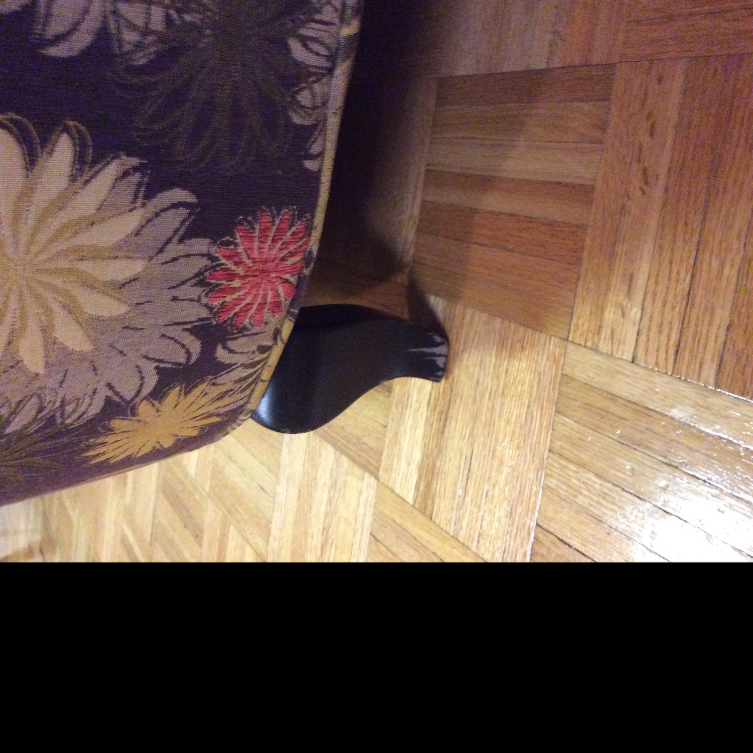 Crate & Barrel Floral Wingback Chair - image-7