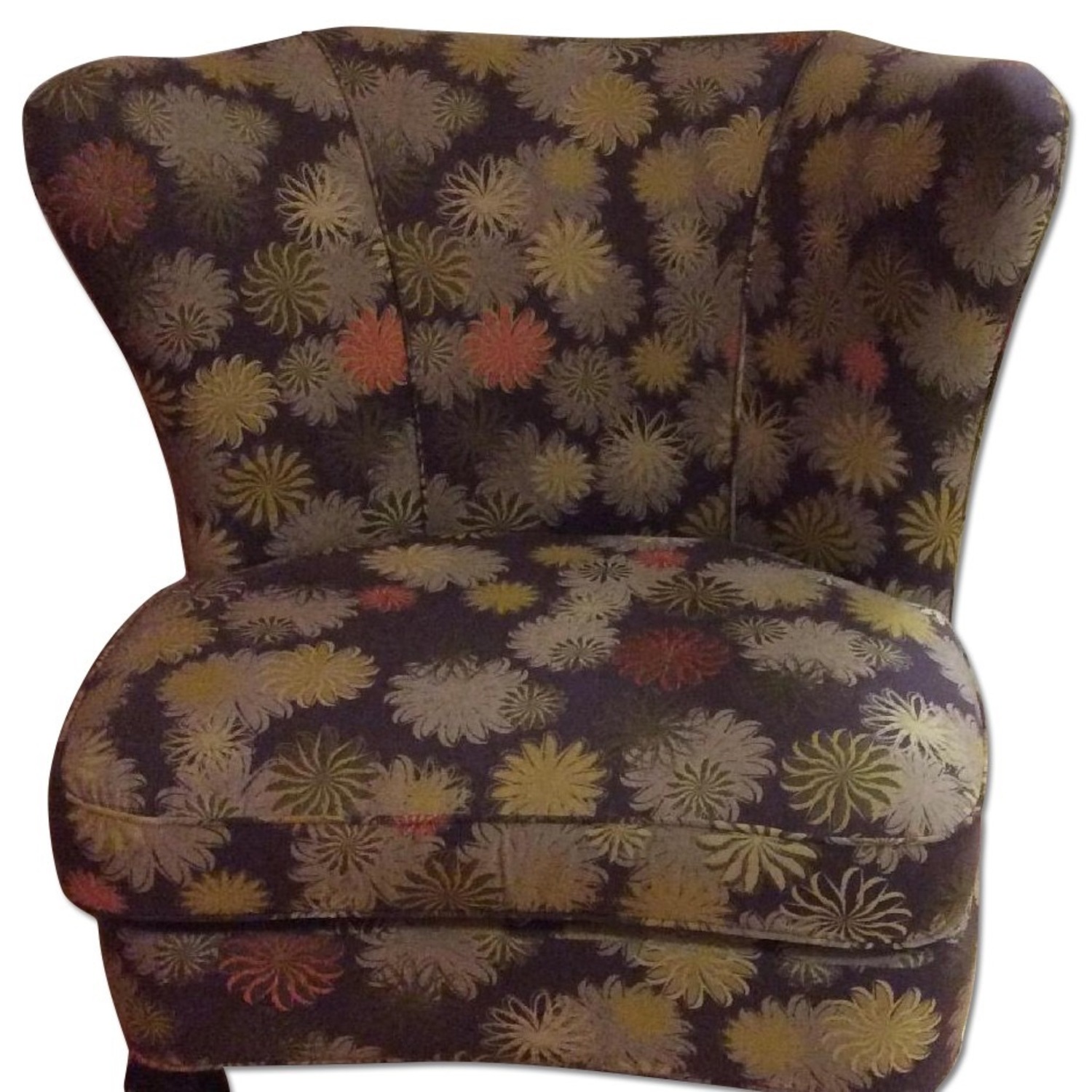 Crate & Barrel Floral Wingback Chair - image-8