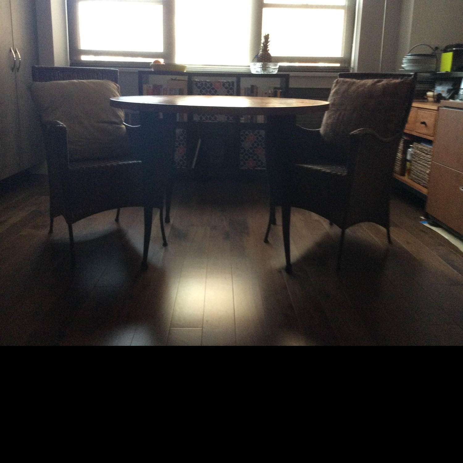 Room & Board Rattan & Steel Armchair - image-4