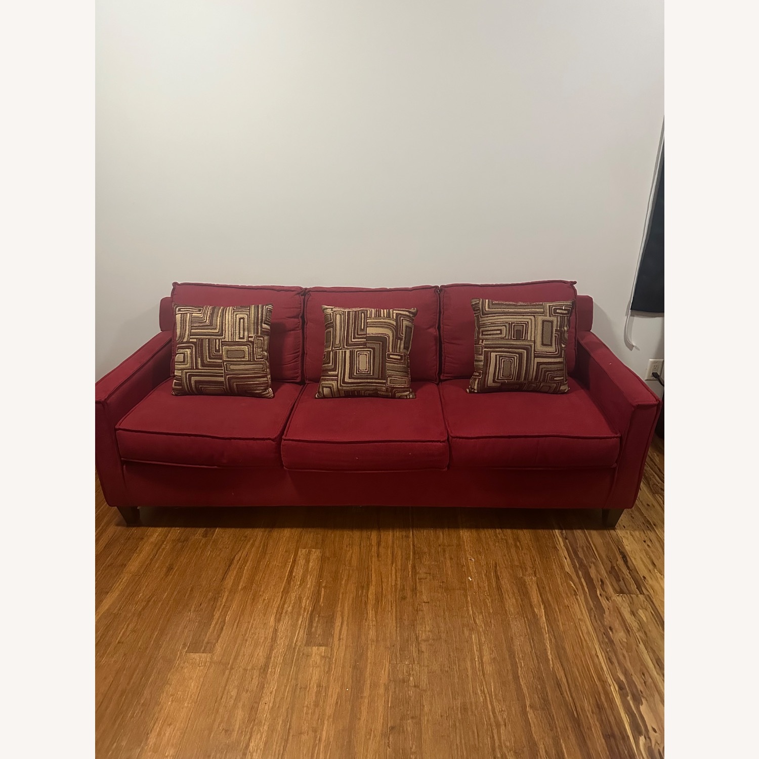 Red Sofa Couch - image-1