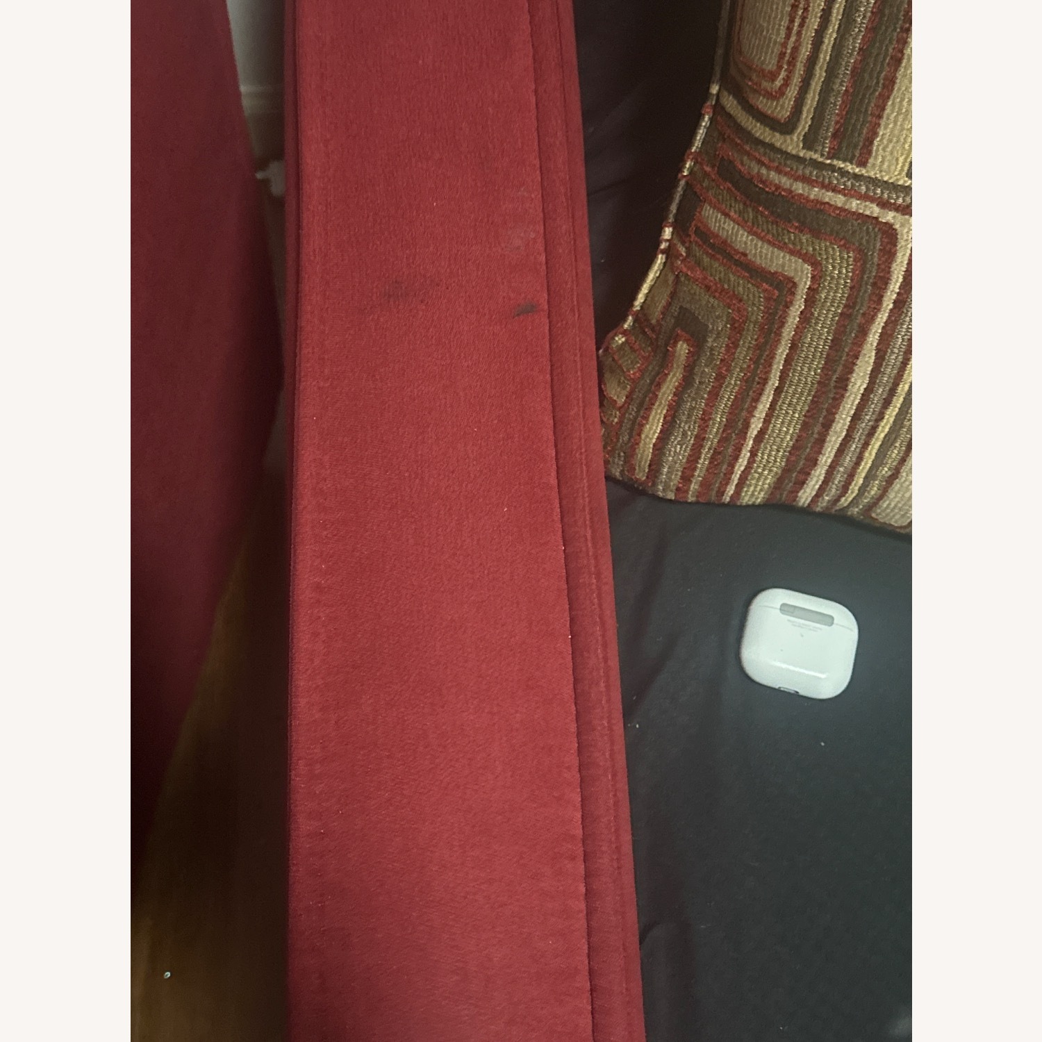 Red Sofa Couch - image-2