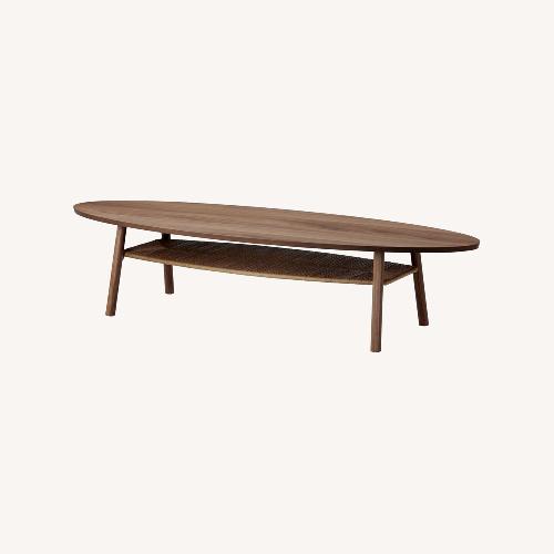 IKEA JAKOBSFORS Coffee Table Dark Brown Stained Oak Veneer