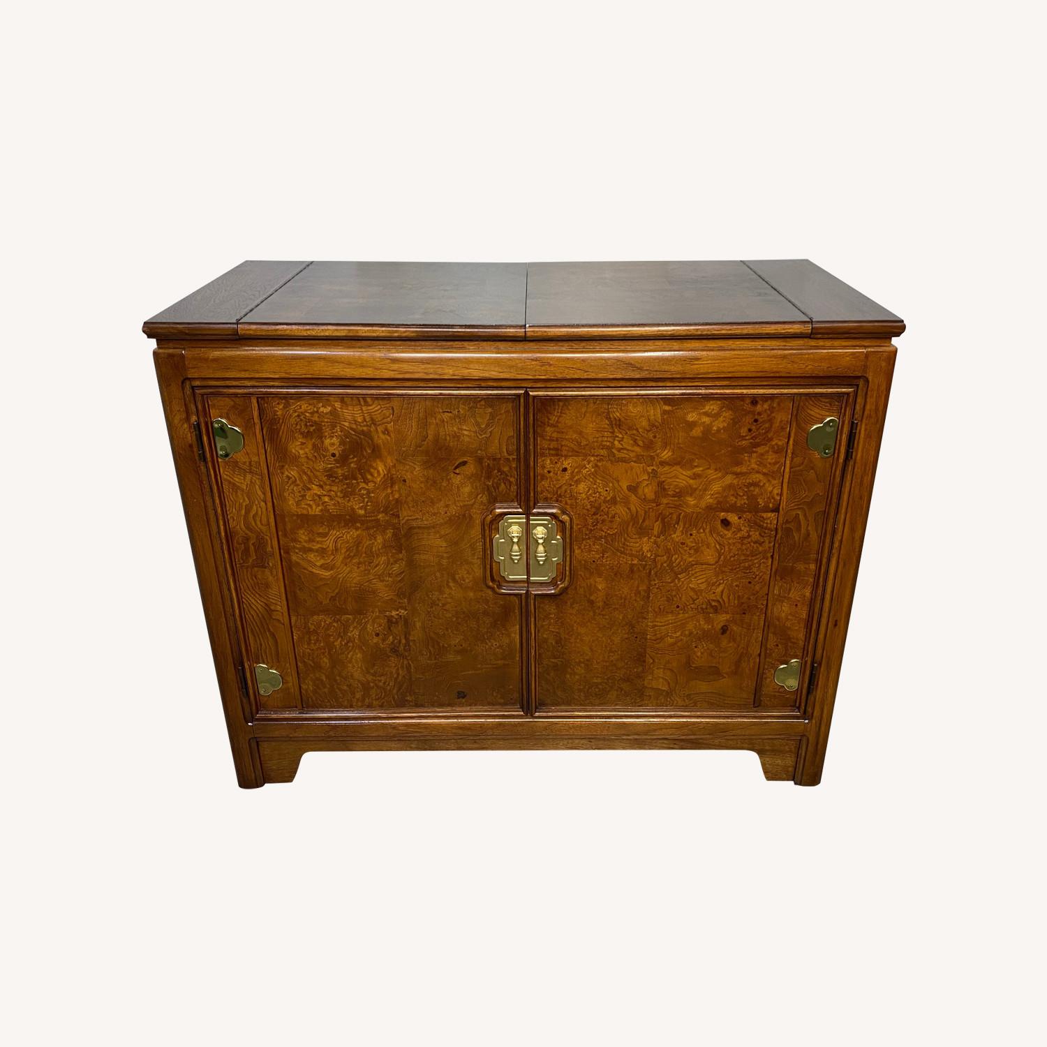 Thomasville Chinoiserie Flip Top Bar Cart - image-0