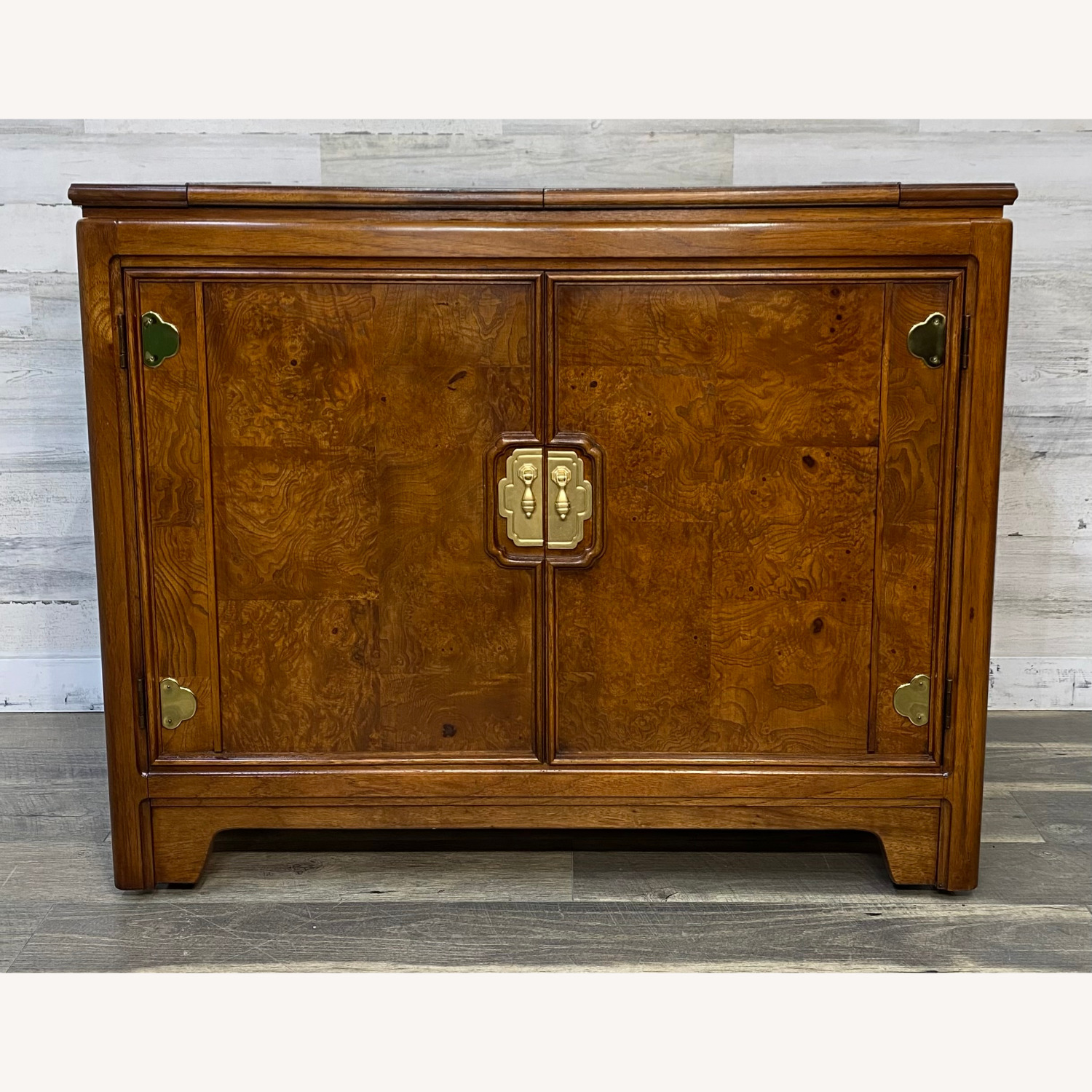 Thomasville Chinoiserie Flip Top Bar Cart - image-1