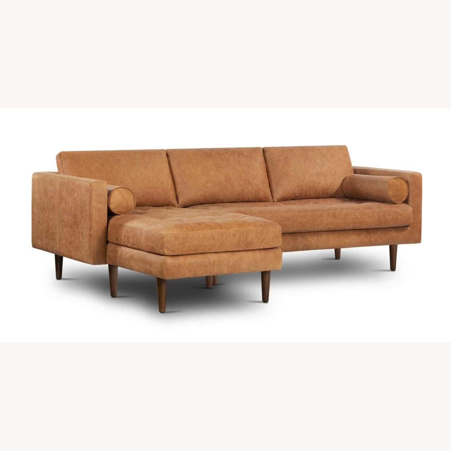 Poly and Bark Napa Leather Sectional  - image-4