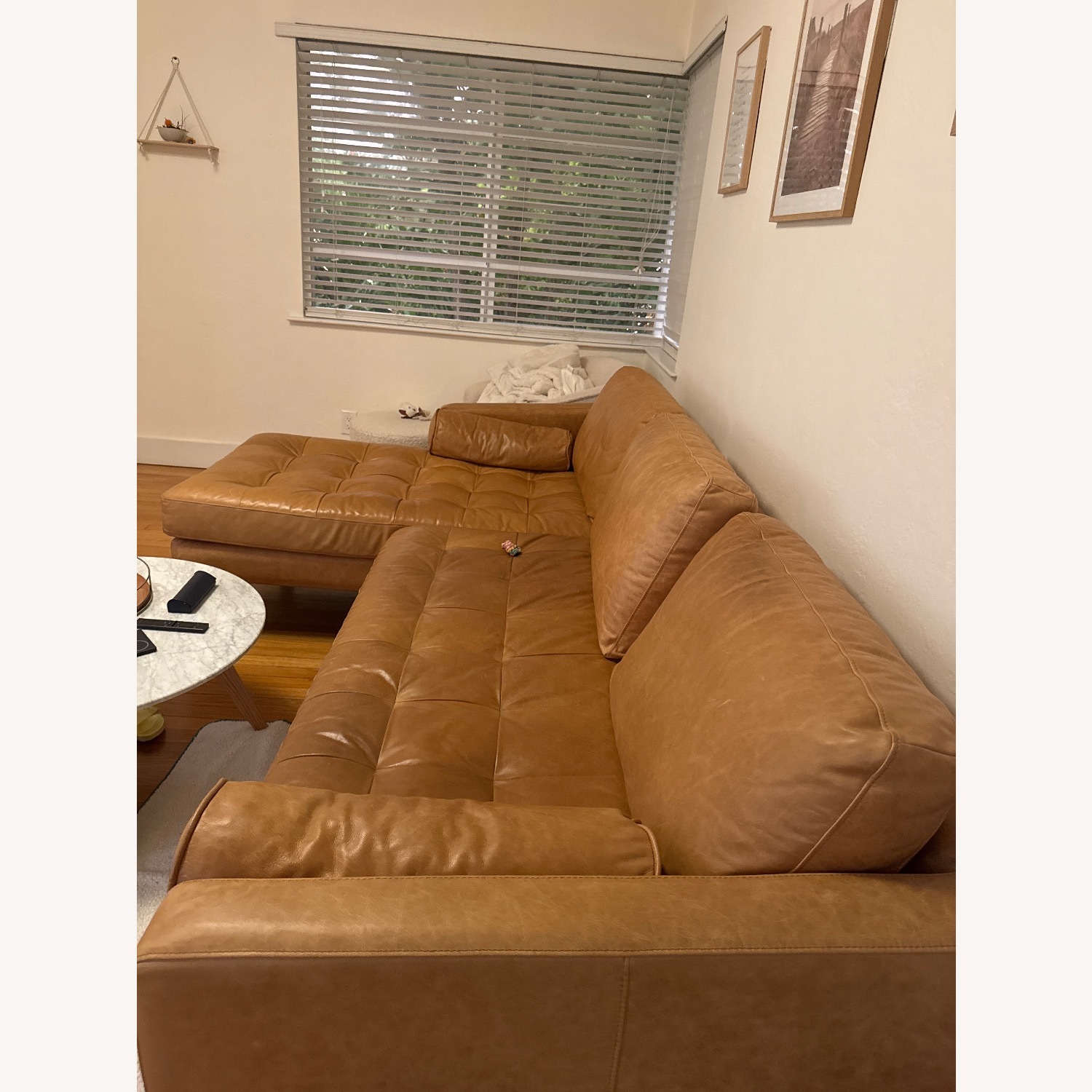Poly and Bark Napa Leather Sectional  - image-3