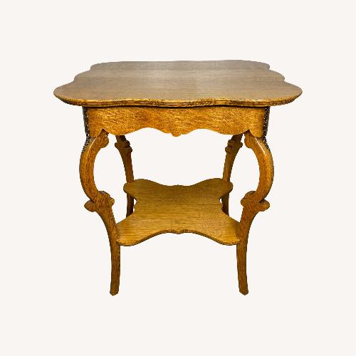 Used Antique Quarter Sawn Oak Parlor End Table for sale on AptDeco
