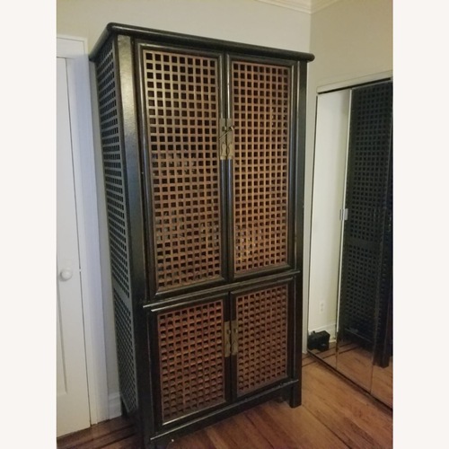 Used Craftsmanship Wooden Armoire for sale on AptDeco