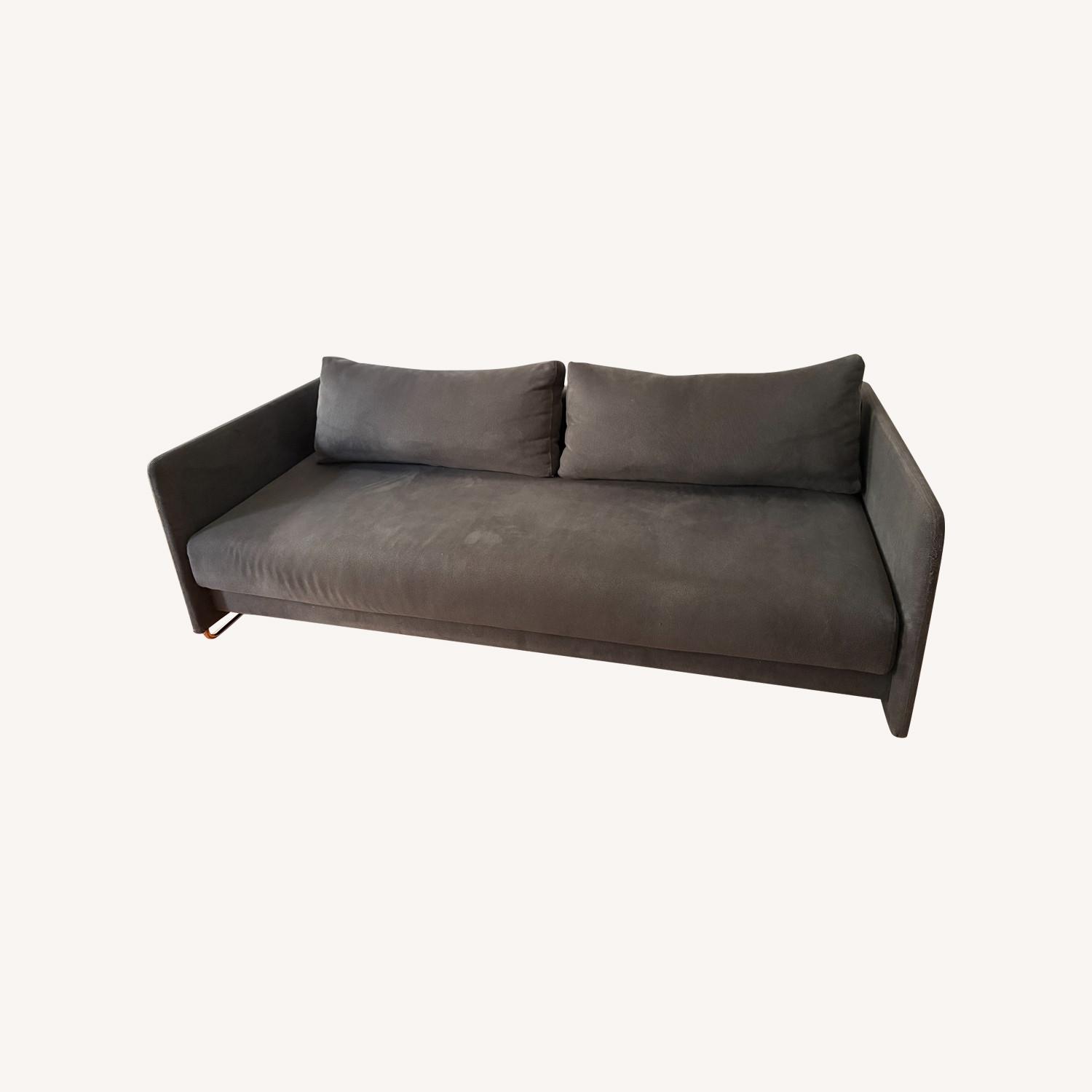CB2 Tandom Dark Gray Fabric Sleeper Sofa