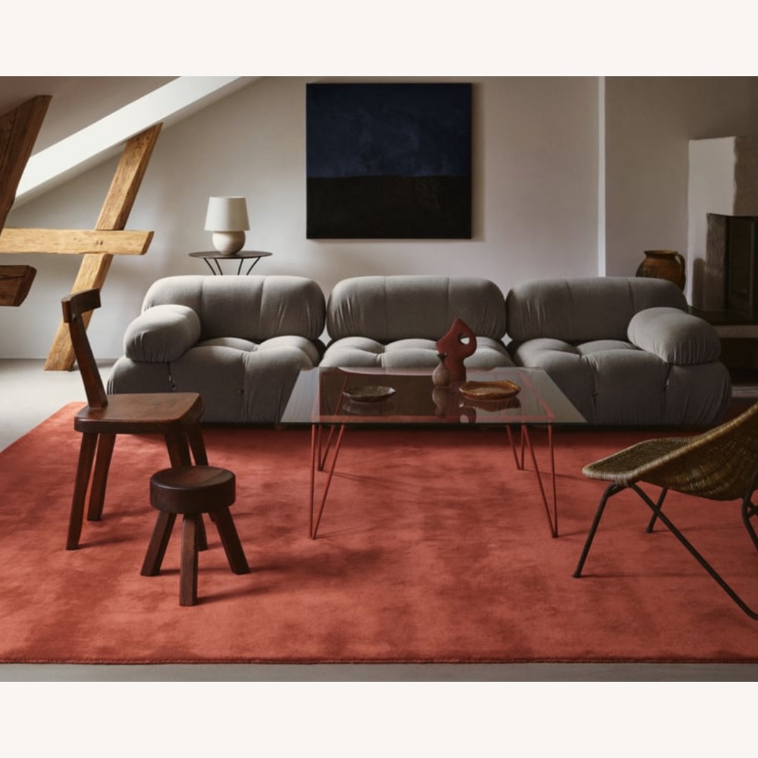 Nordic Knots Grand Red Wool Area Rug 8' x 10' - image-2