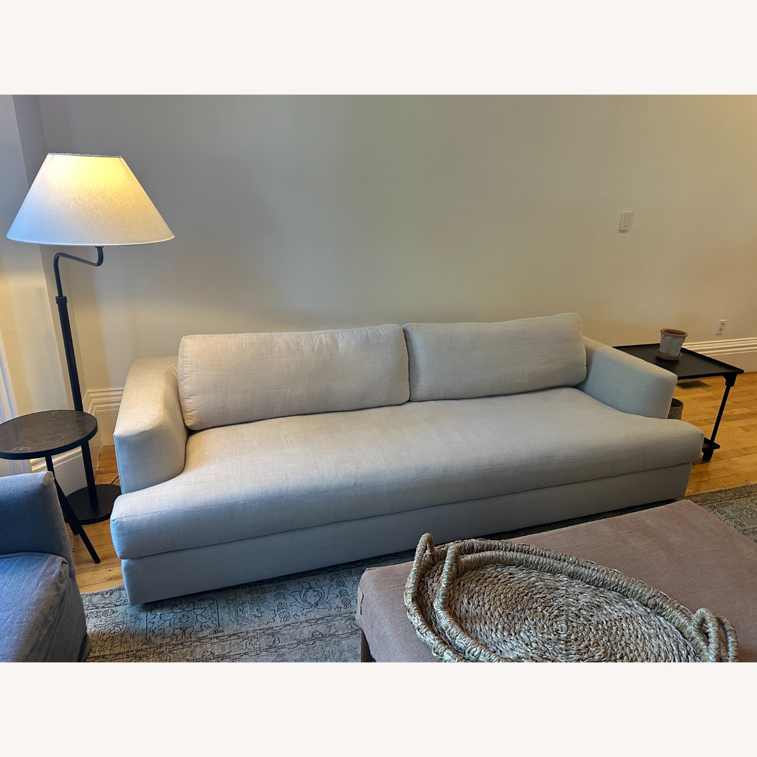 Maiden Home Varick Flour Performance Linen Sofa - image-3