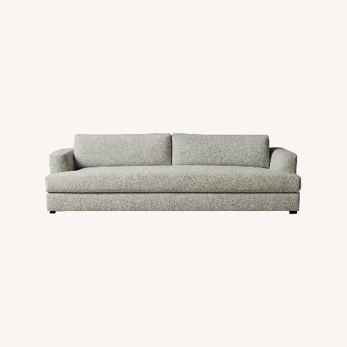 Used Maiden Home Varick Flour Performance Linen Sofa for sale on AptDeco