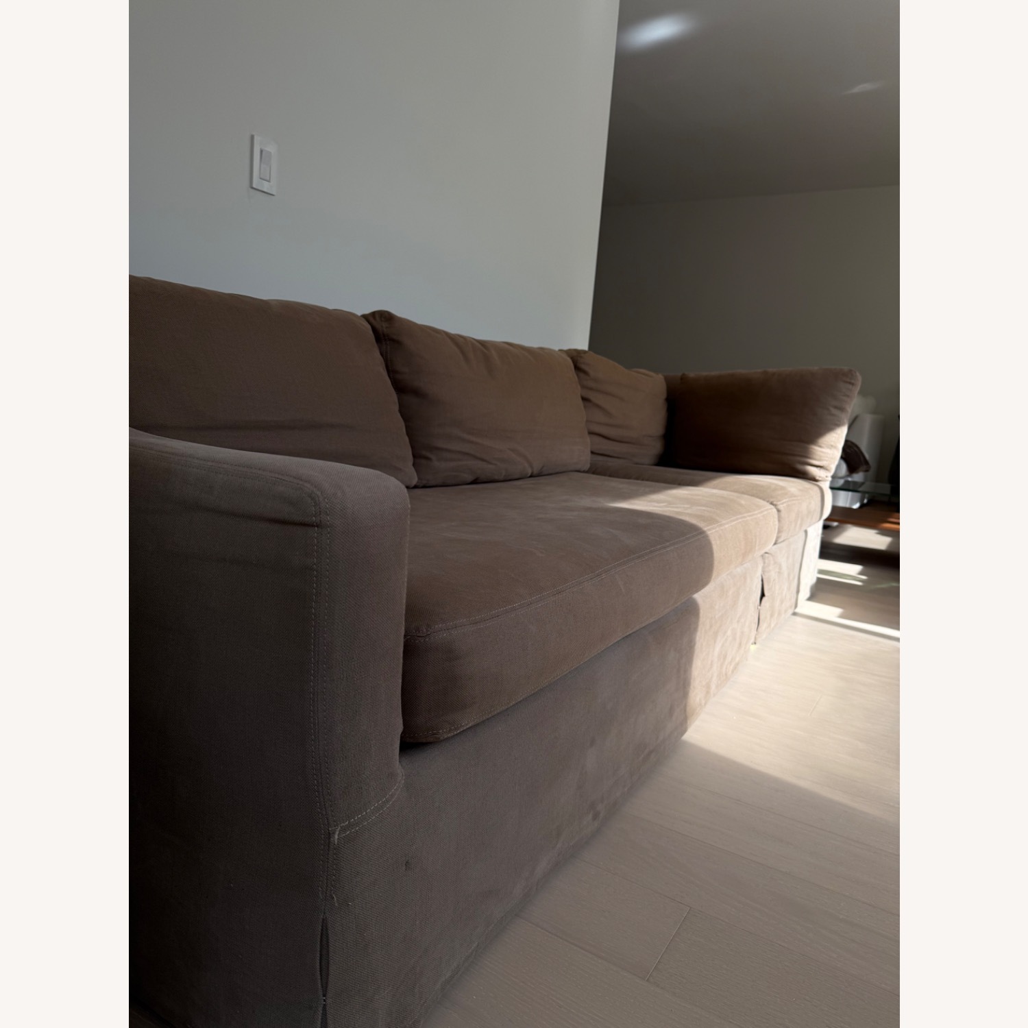 Restoration Hardware Light Brown 3+ Seater Sofa - image-2