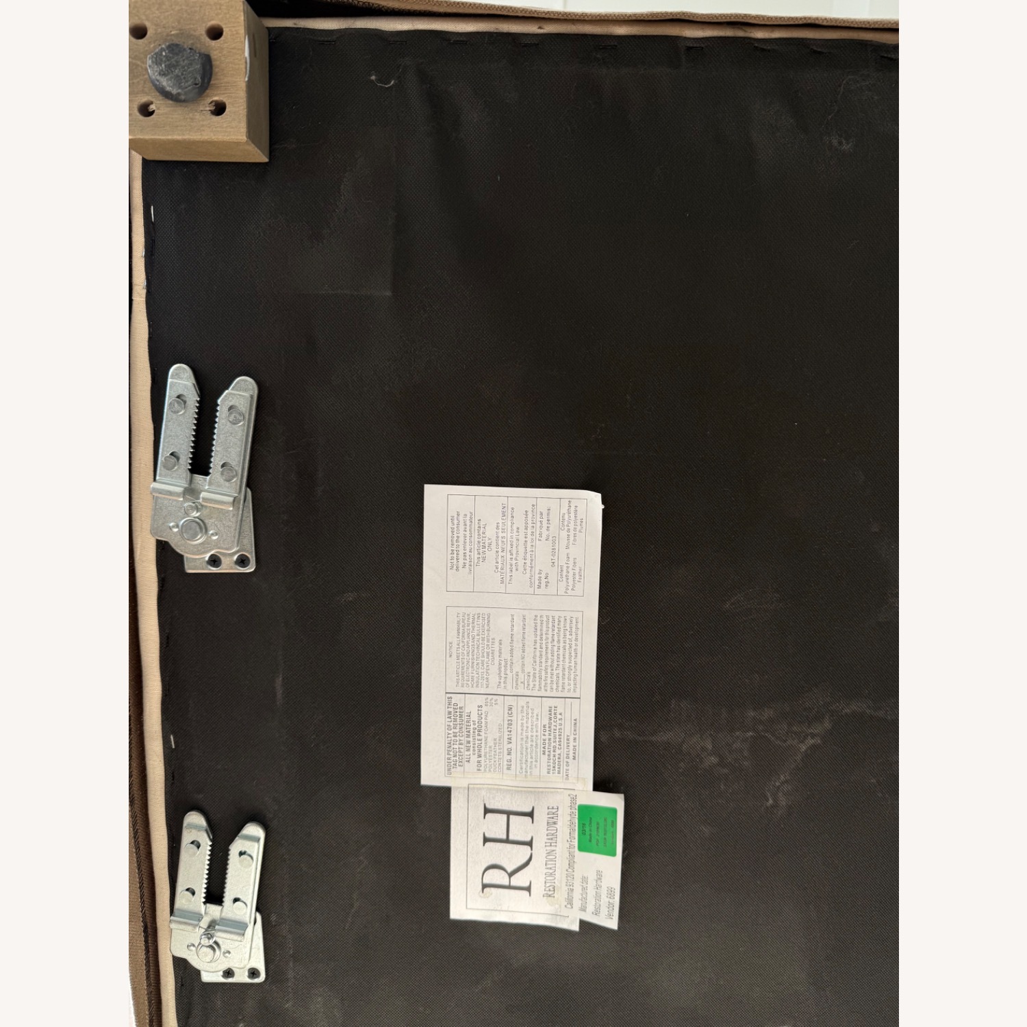 Restoration Hardware Light Brown 3+ Seater Sofa - image-5