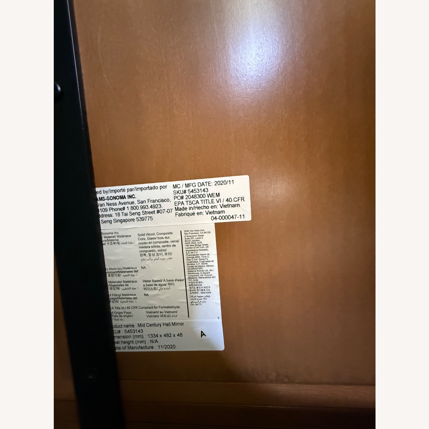 West Elm Mid-century Modern Console W Mirror - image-7