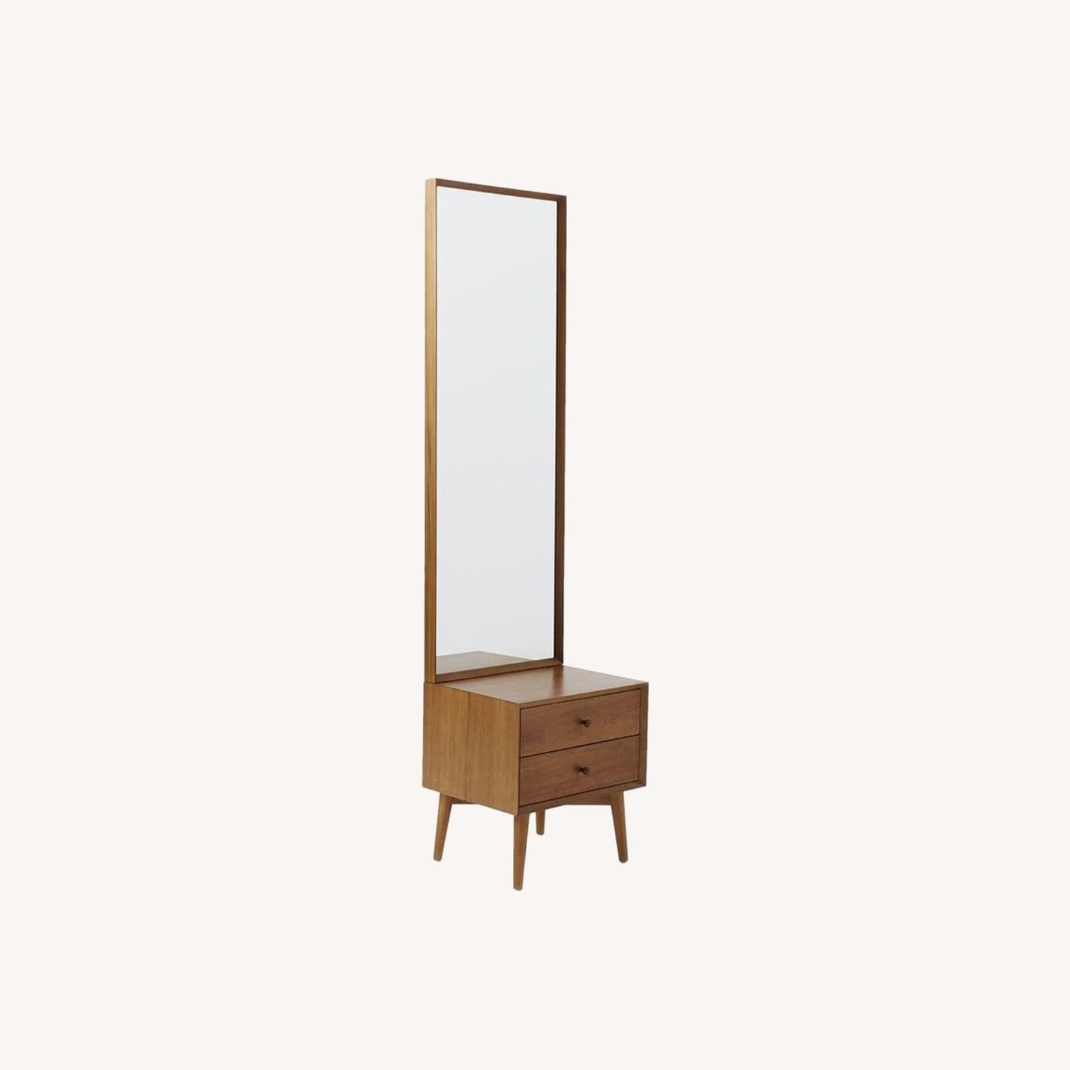 West Elm Mid-century Modern Console W Mirror - image-0