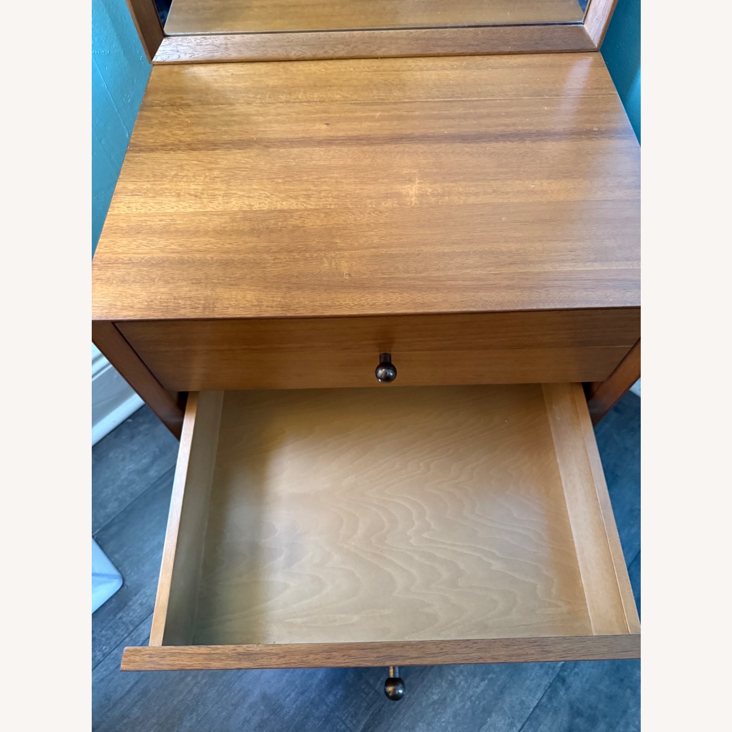 West Elm Mid-century Modern Console W Mirror - image-3