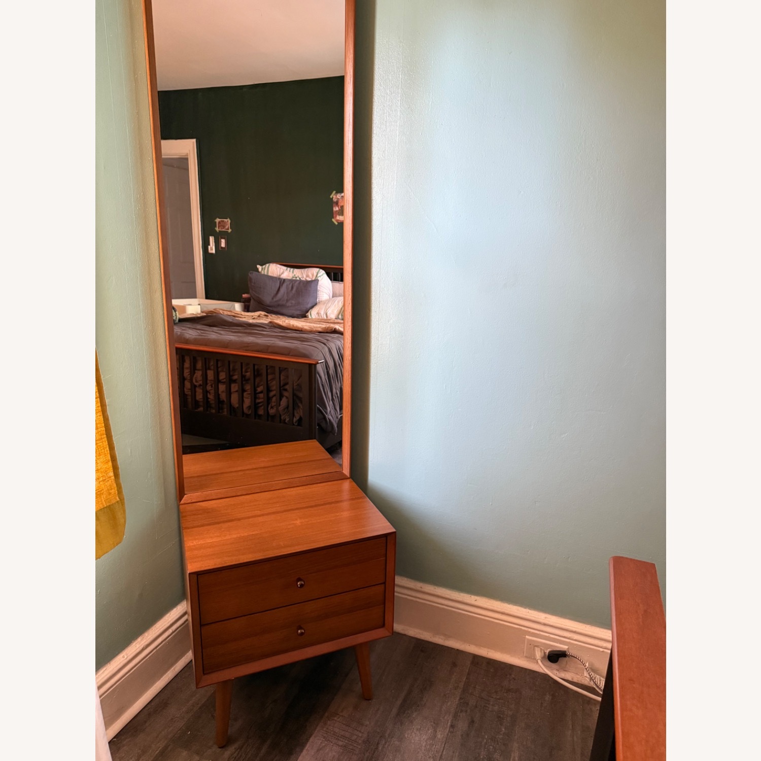 West Elm Mid-century Modern Console W Mirror - image-1