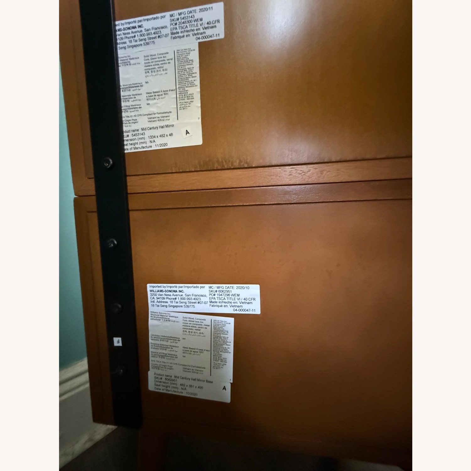 West Elm Mid-century Modern Console W Mirror - image-6