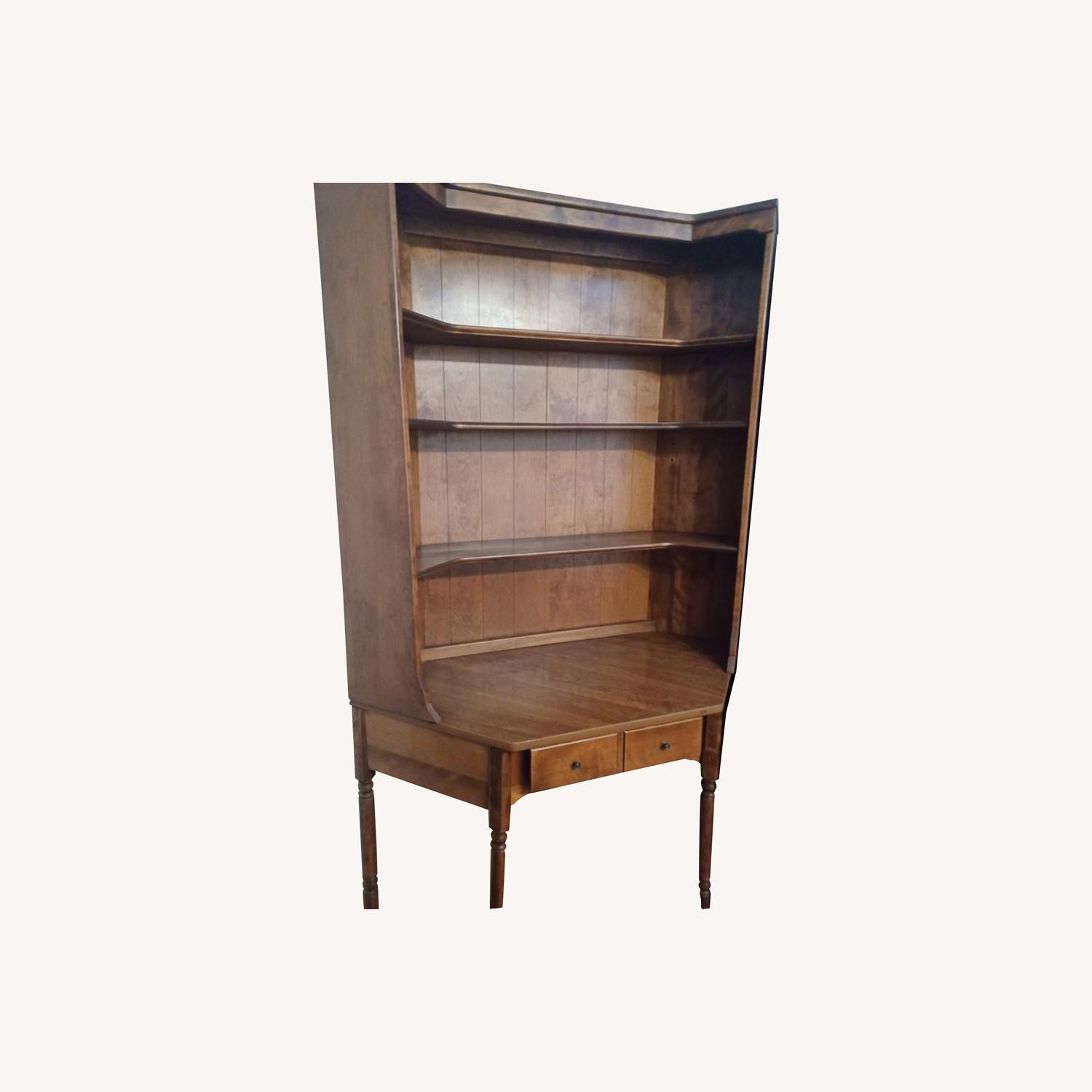 Ethan Allen Heirloom Desk with Bookcase - image-0