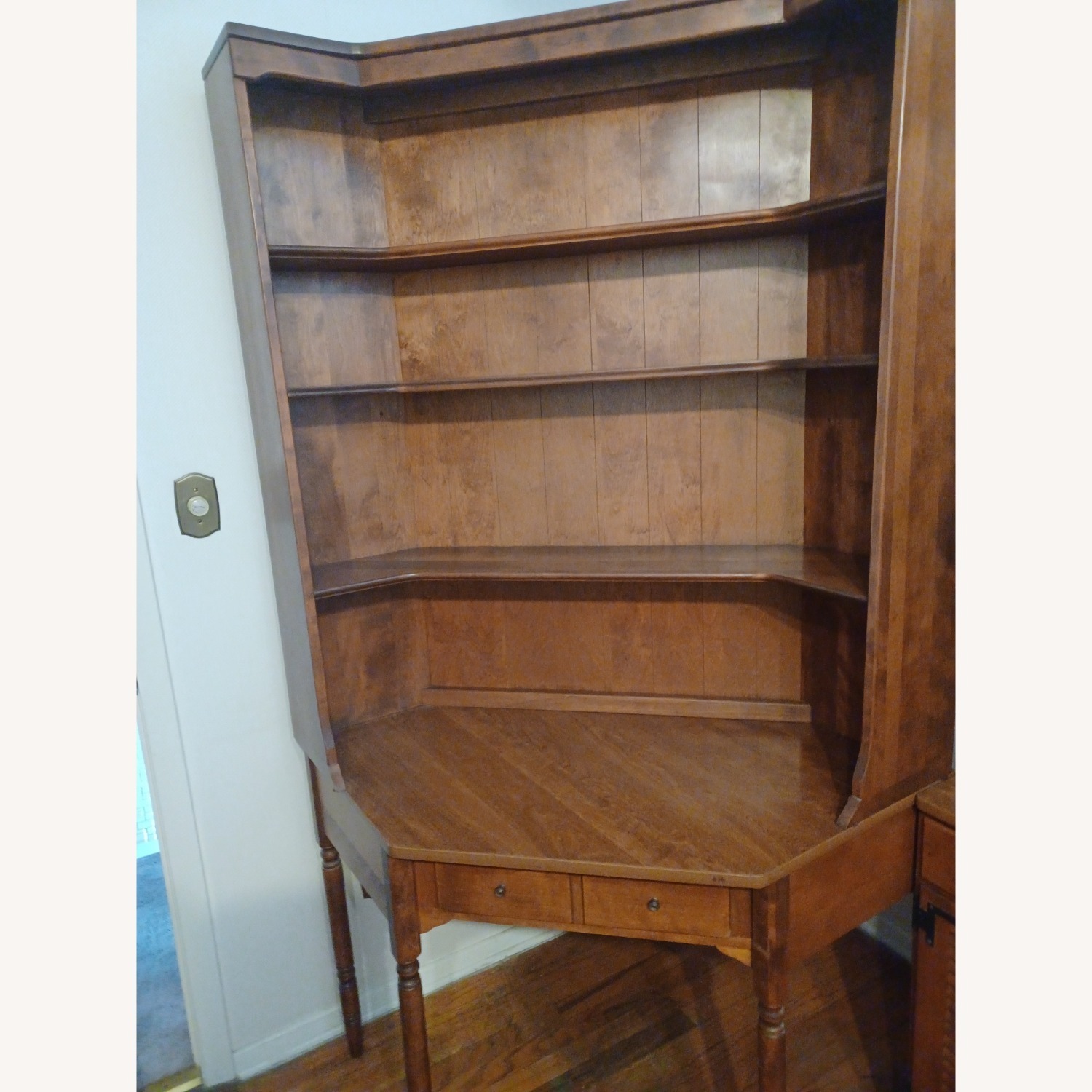 Ethan Allen Heirloom Desk with Bookcase - image-6