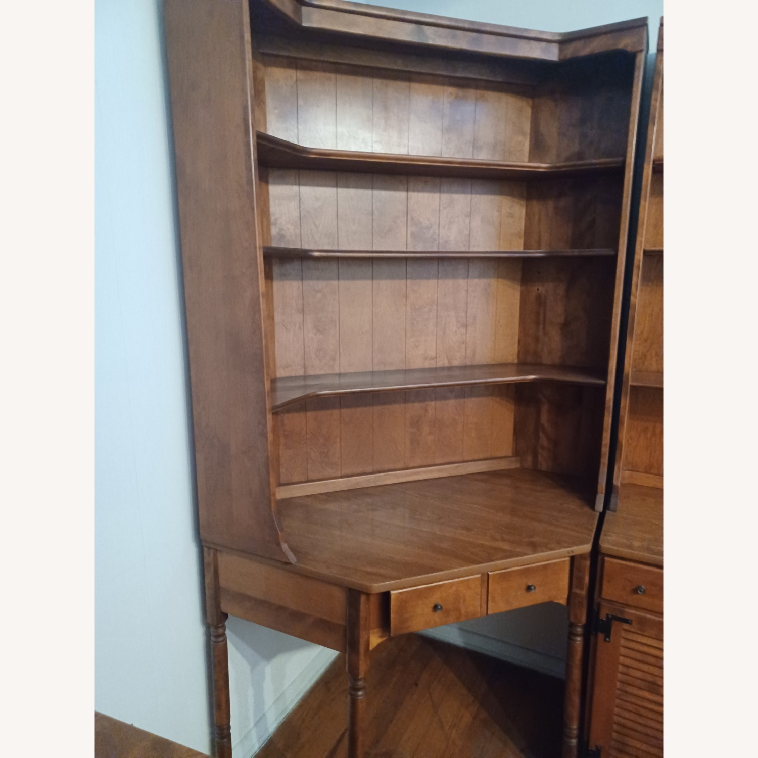 Ethan Allen Heirloom Desk with Bookcase - image-5