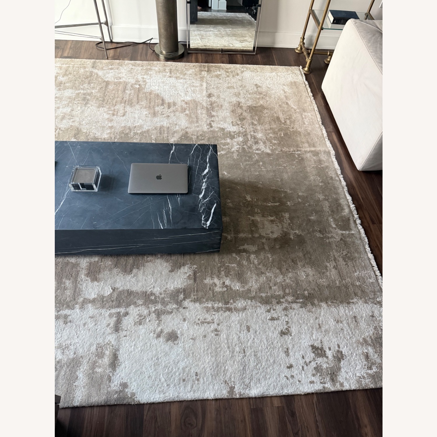 Restoration Hardware Azore Silk Rug 9x12 - image-10