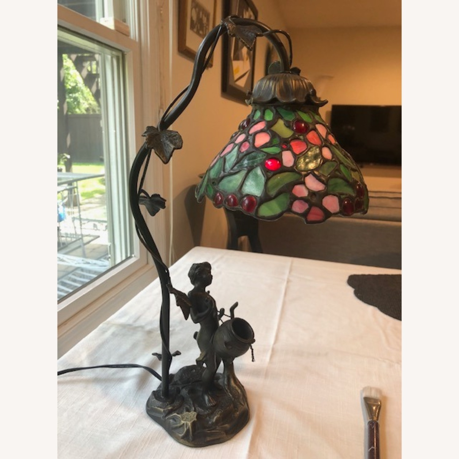 Vintage/Antique Finds Metal Table Lamp - image-7