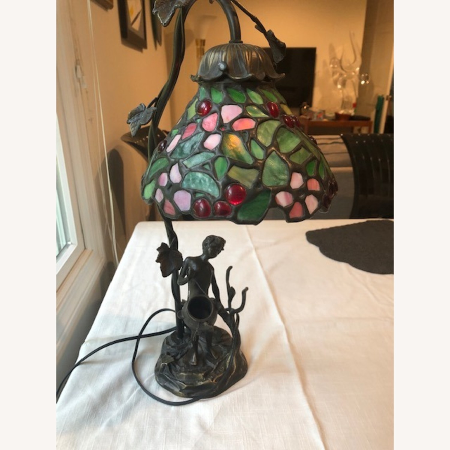 Vintage/Antique Finds Metal Table Lamp - image-5