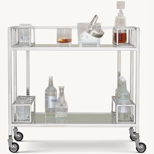 Used RH 1930s French Trolley Bar Cart for sale on AptDeco