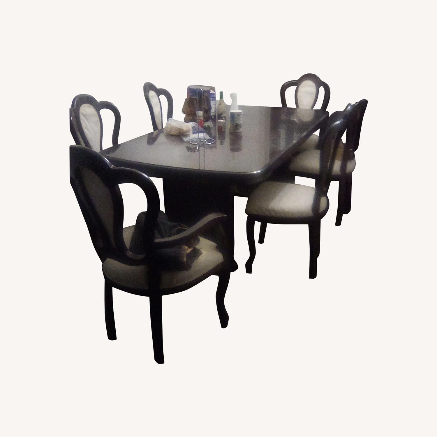 Vintage/Antique Dark Brown Wood Dining Sets - AptDeco