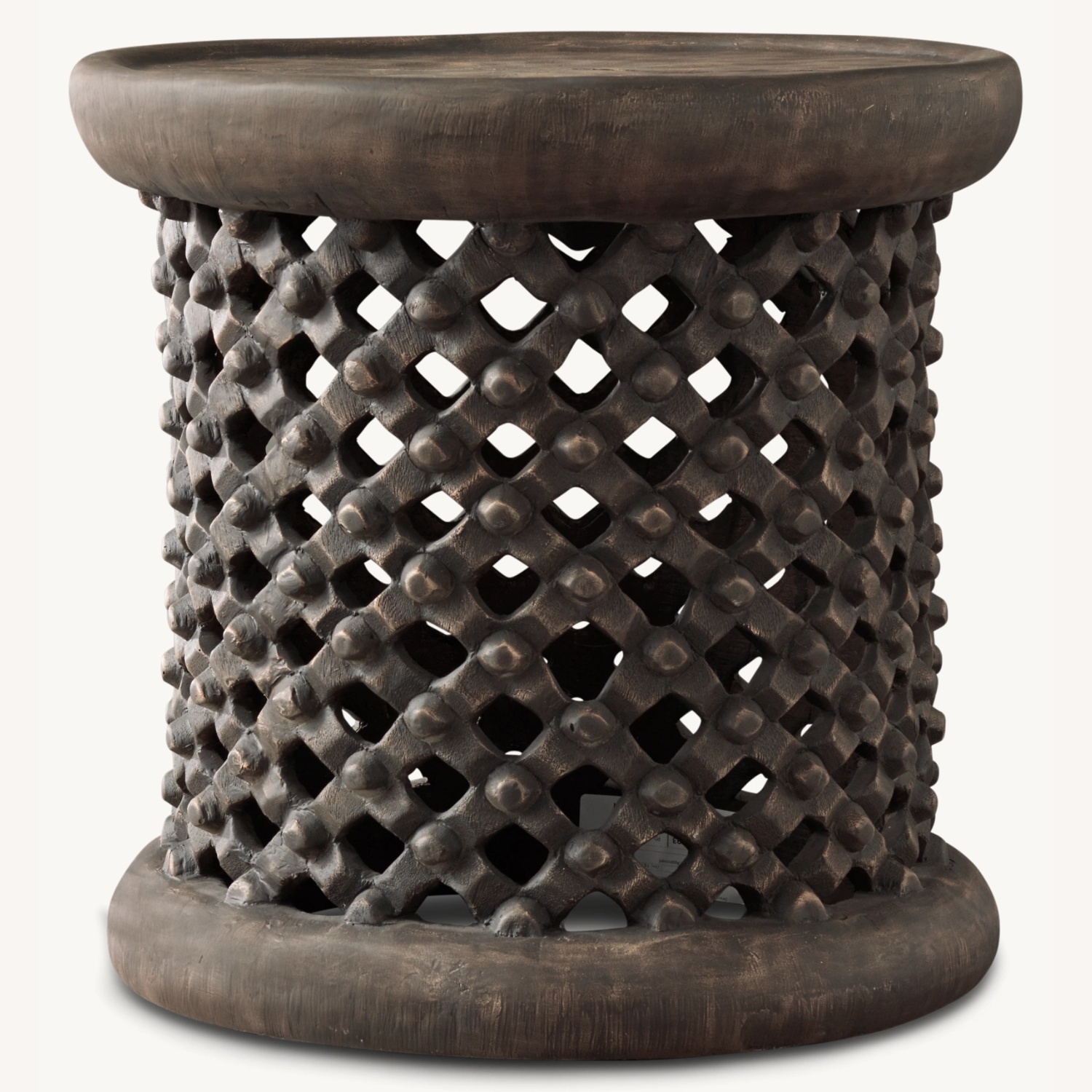 RH Bamileke King's 18.5" Side Table - image-0