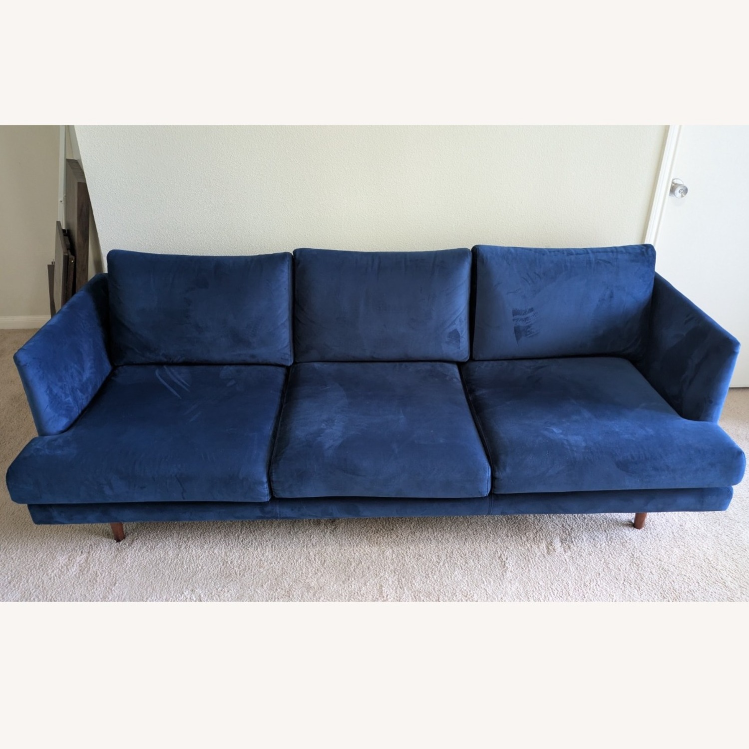 All Modern Miller 84" Dark Blue Sofa - image-2