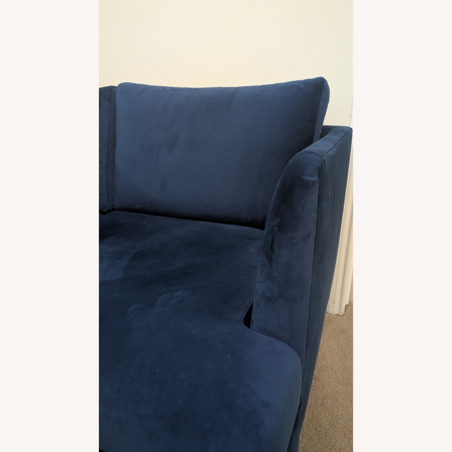 All Modern Miller 84" Dark Blue Sofa - image-3
