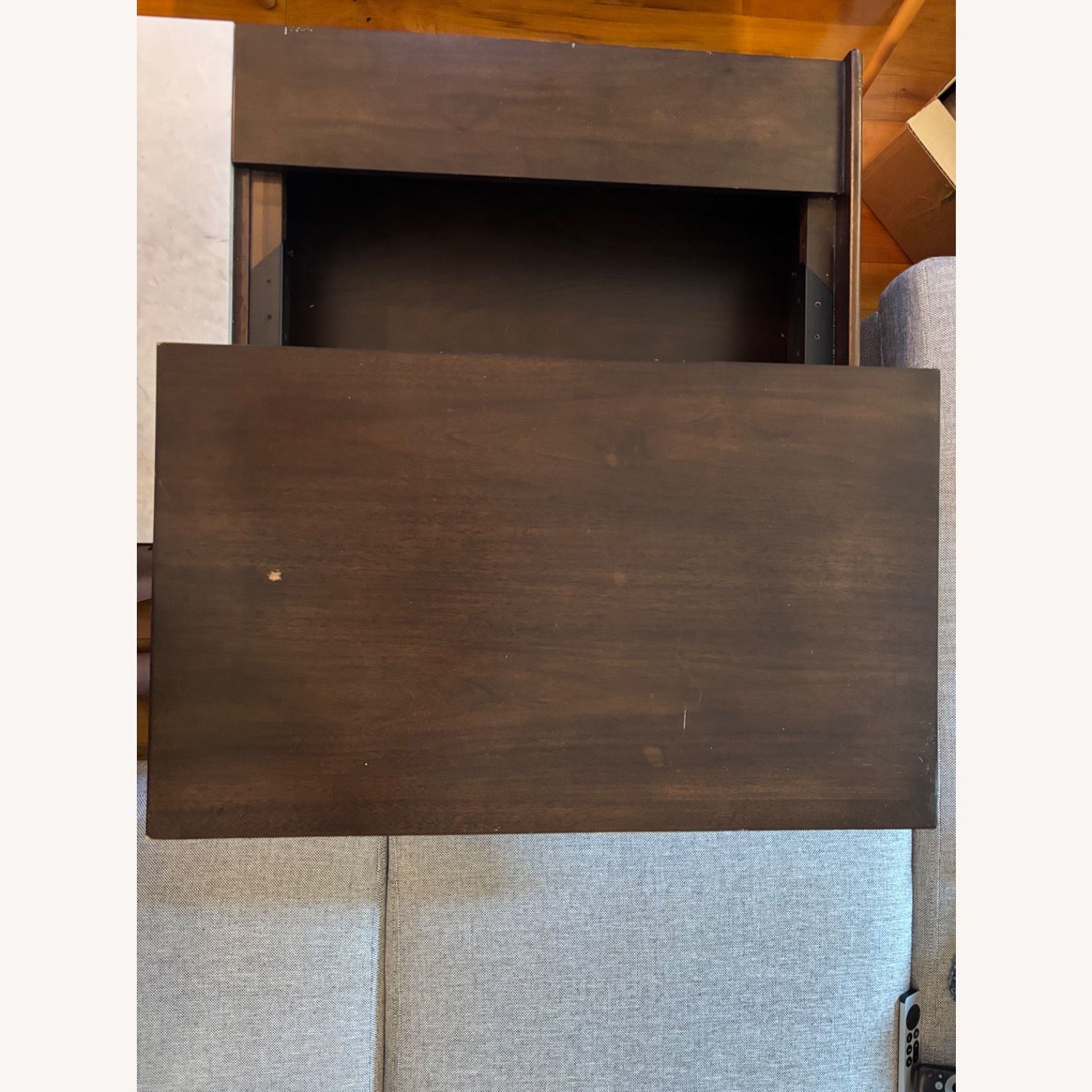 West Elm Mid-Century Marble Pop-Up Coffee Table - image-2