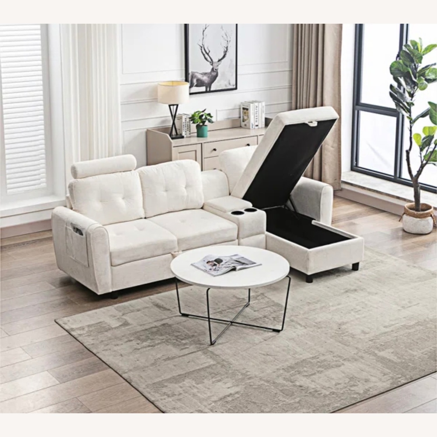 Hokku Designs White Armchair - image-5