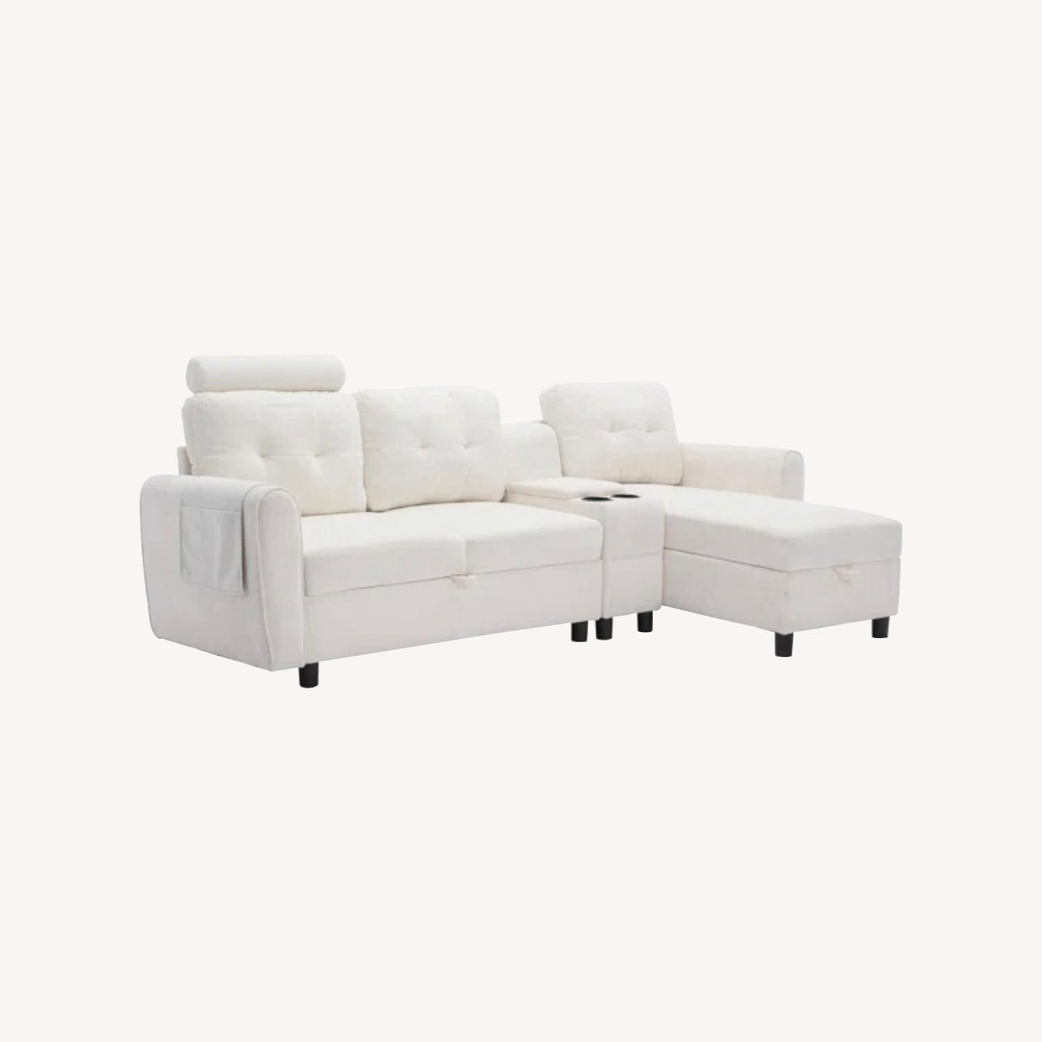 Hokku Designs White Armchair - image-0