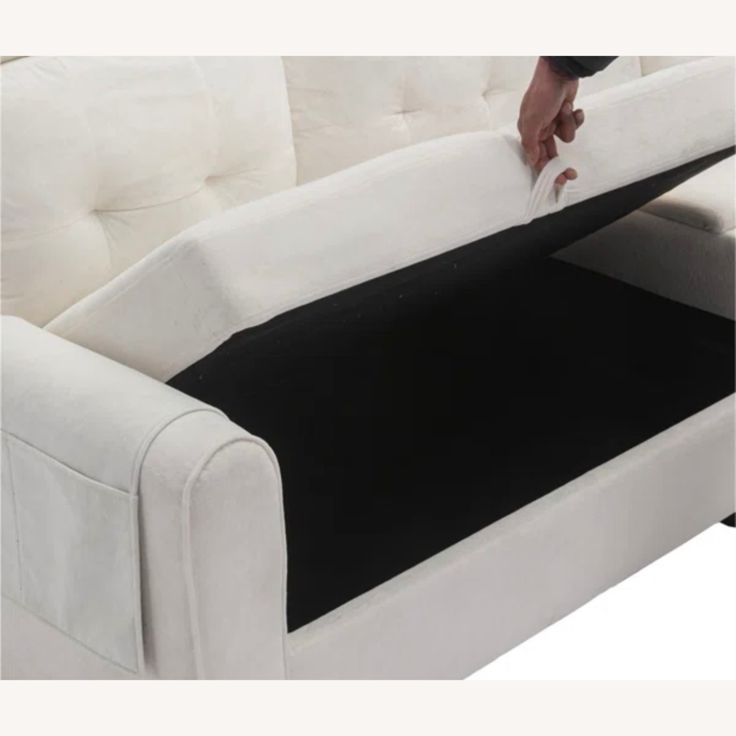 Hokku Designs White Armchair - image-9