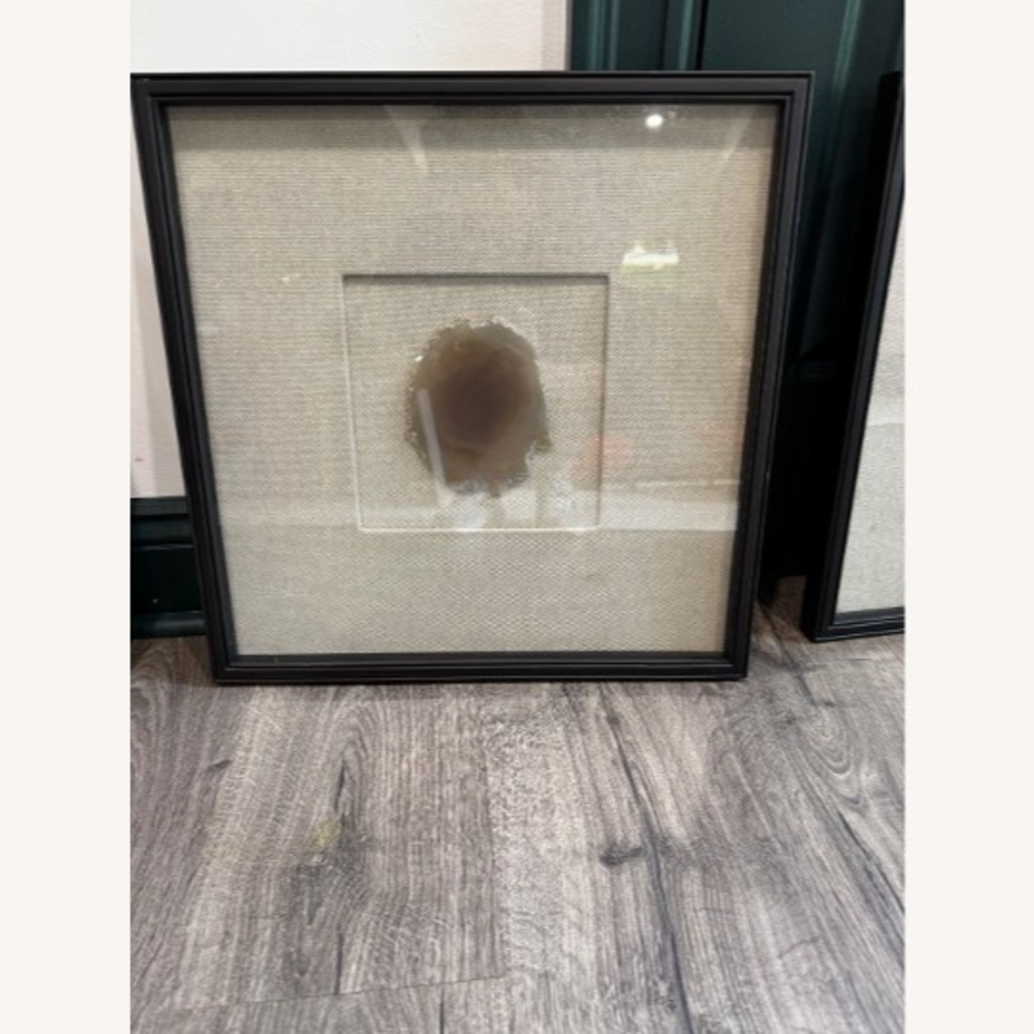 RH Framed Natural Agate on Linen - image-3