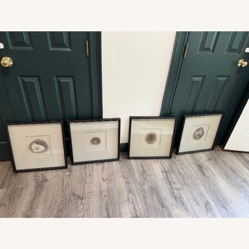 Used RH Framed Natural Agate on Linen for sale on AptDeco