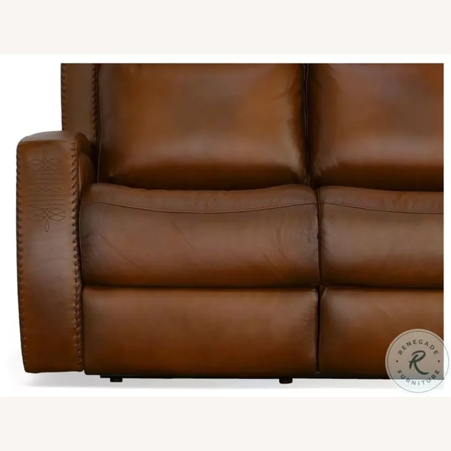 Mustang Brown Leather Power Reclining Sofa - image-20