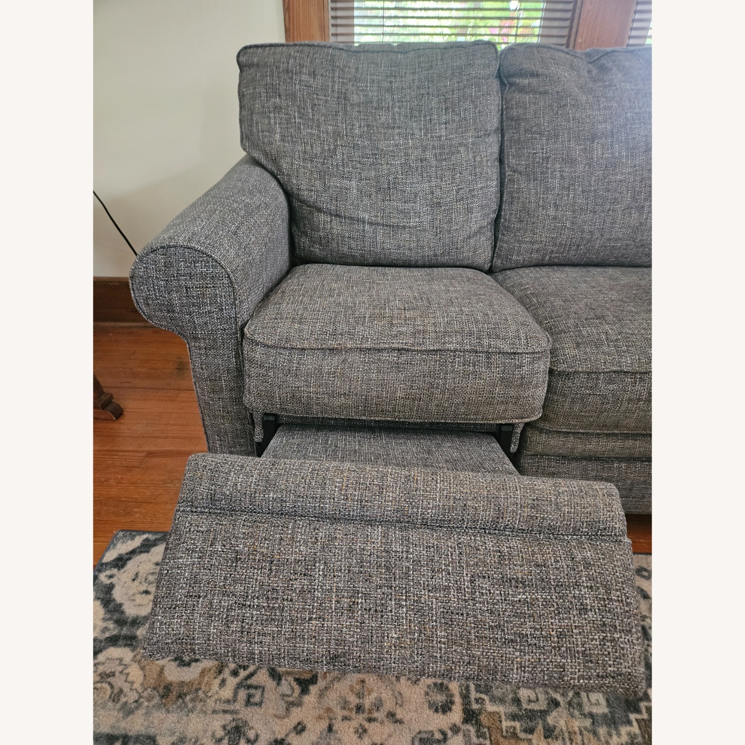 Dark Gray Fabric 3+ Piece Sectional - image-5