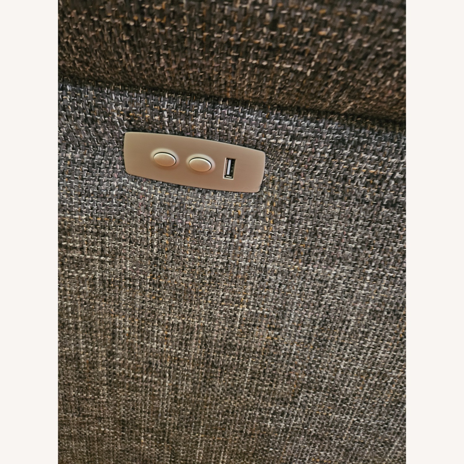 Dark Gray Fabric 3+ Piece Sectional - image-8