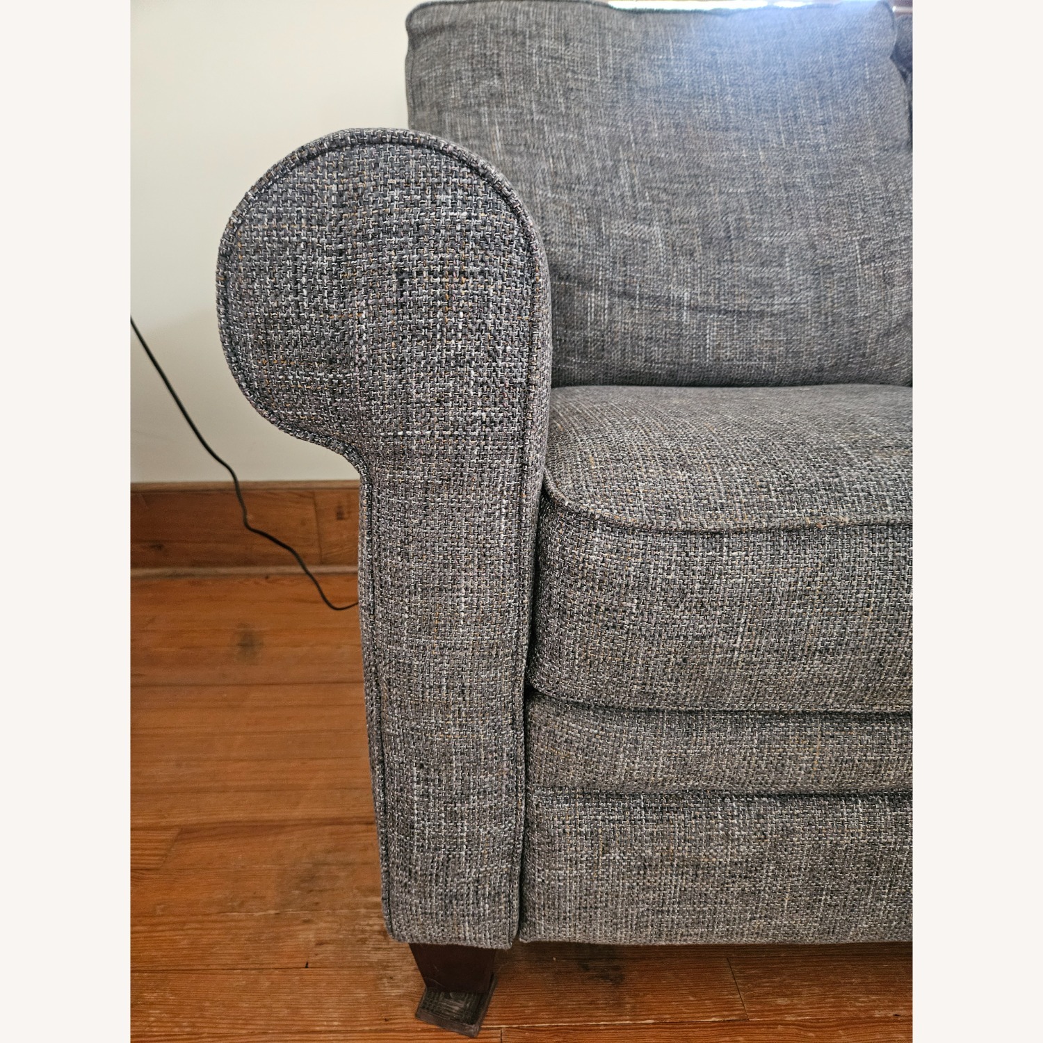 Dark Gray Fabric 3+ Piece Sectional - image-9