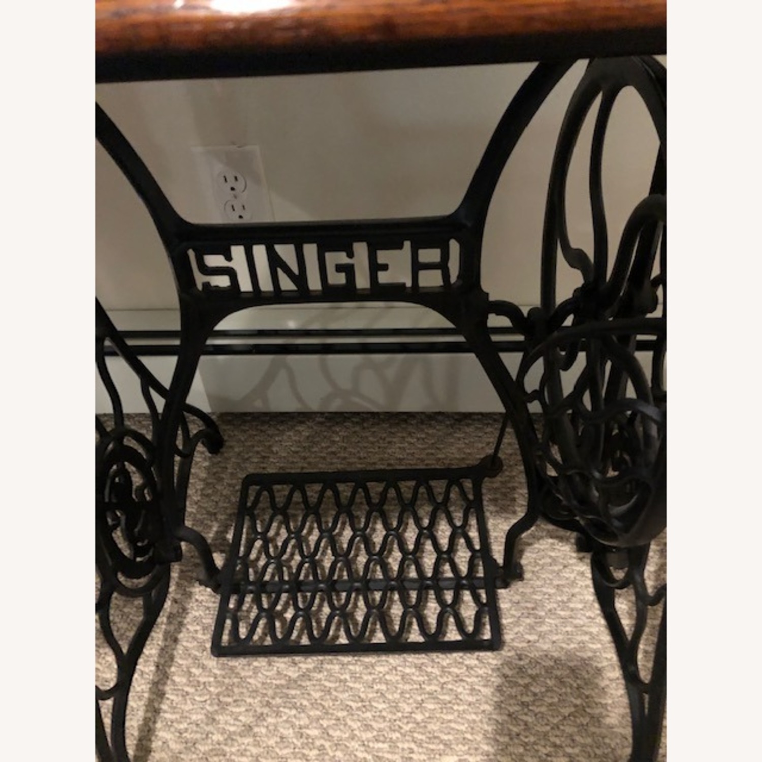 Vintage/Antique Dark Brown Bar Cart - image-5